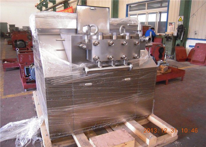 Proceso del helado/de la emulsión de la ayuda de la máquina del homogeneizador de la lechería del émbolo del alto rendimiento cuatro